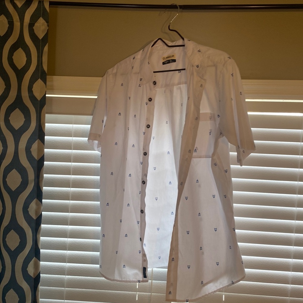 Mens Short Sleeve Button Up